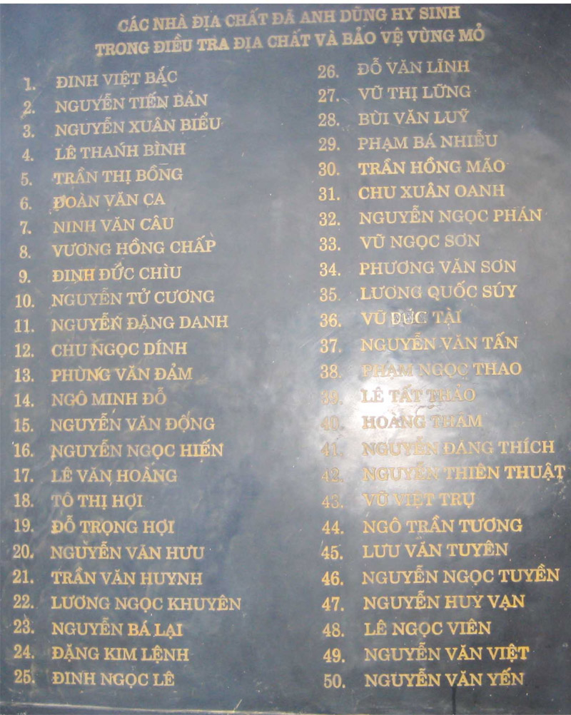 Lễ Khánh thành nhà bia tưởng niệm các liệt sỹ địa chất tại mỏ đồng Sin Quyền, huyện Bát Xát, tỉnh Lao Cai.