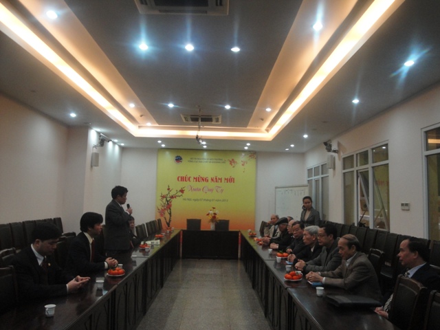 Ông Nguyễn Văn Thuấn - Tổng Cục trưởng Tổng cục Địa chất và Khoáng sản phát biểu tại buổi gặp mặt