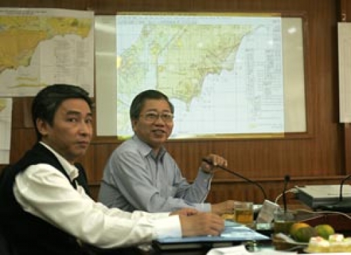 Thứ trưởng Nguyễn Văn Đức (phải) tại buổi làm việc