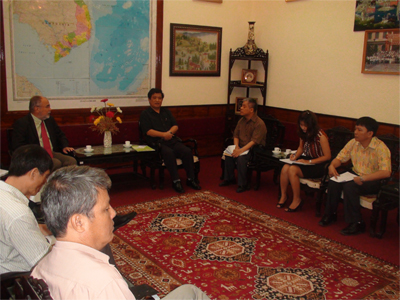 Tổng Cục trưởng Nguyễn Văn Thuấn làm việc với đại diện Cục Địa chất và Khoáng sản Cộng hòa Pháp