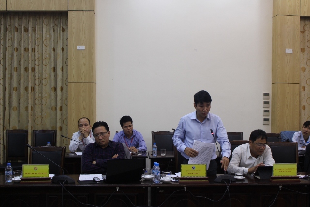 Ông Nguyễn Văn Triều – Phó Chánh Thanh tra Bộ Tài nguyên và Môi trường phát biểu tại hội nghị