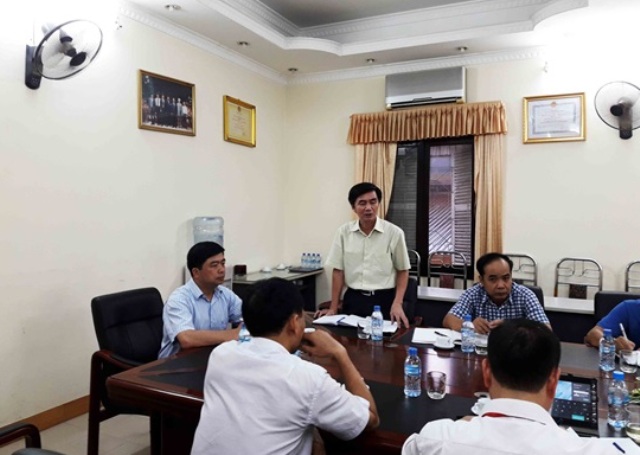 Liên Đoàn trưởng Vũ Quang Lân báo cáo kết quả thực hiện nhiệm vụ 6 tháng đầu năm 2016