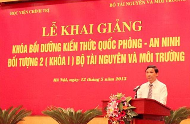 Thứ trưởng Nguyễn Mạnh Hiển phát biểu khai mạc Lễ khai giảng
