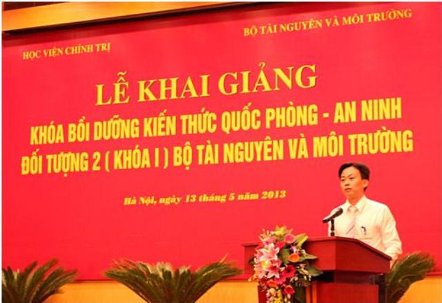 Ông Giang Đức Chung, đại diện cho học viên phát biểu ý kiến