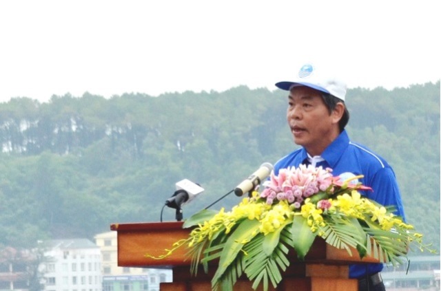  Bộ trưởng Bộ TN&MT Nguyễn Minh Quang phát biểu tại buổi Lễ